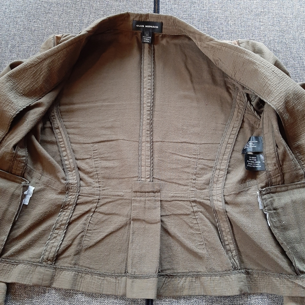 Club Monaco Olive Green Jacket - Picture 6 of 7